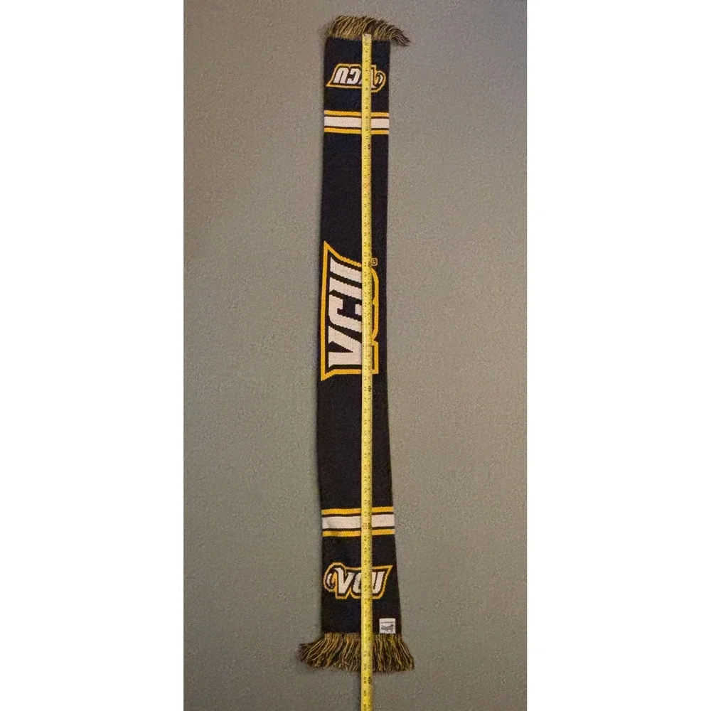 VCU Rams Tradition Scarves Black Gold Knit Scarf NCAA College Basketball